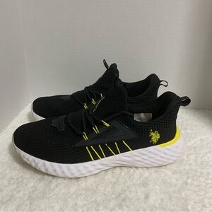 U.S. Polo Assn. Club‎ Athletic Shoe Black | CLUB BLK YLW Size 10.5